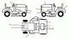 Jonsered LT2218 A (96041010506) - Lawn & Garden Tractor (2012-08) Ersatzteile DECALS