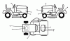 Jonsered LT2218 A (96041023901) - Lawn & Garden Tractor (2013-05) Ersatzteile DECALS