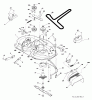 Jonsered LT2218 A2 (96041003900) - Lawn & Garden Tractor (2007-04) Ersatzteile MOWER DECK / CUTTING DECK