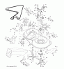 Jonsered LT2218 CMA2 (96061019802) - Lawn & Garden Tractor (2007-10) Ersatzteile MOWER DECK / CUTTING DECK