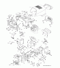 Jonsered LT2218 CMA2 (96061024000) - Lawn & Garden Tractor (2009-01) Ersatzteile CHASSIS ENCLOSURES