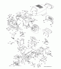 Jonsered LT2218 CMA2 (96061026600) - Lawn & Garden Tractor (2010-01) Ersatzteile CHASSIS ENCLOSURES