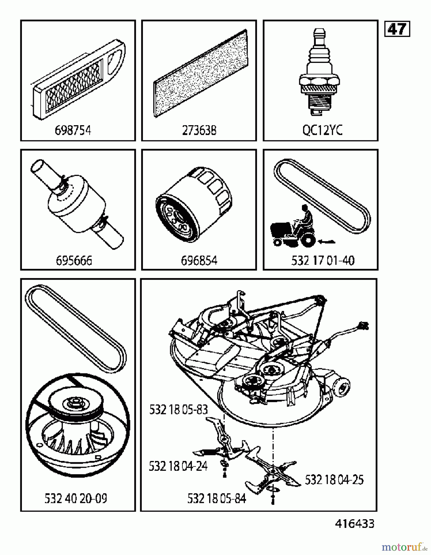 Jonsered Rasen und Garten Traktoren LT2218 CMA2 (96061026701) - Jonsered Lawn & Garden Tractor (2010-08) ACCESSORIES