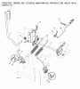 Jonsered LT2223 A2 (96041004102) - Lawn & Garden Tractor (2008-01) Ersatzteile MOWER LIFT / DECK LIFT