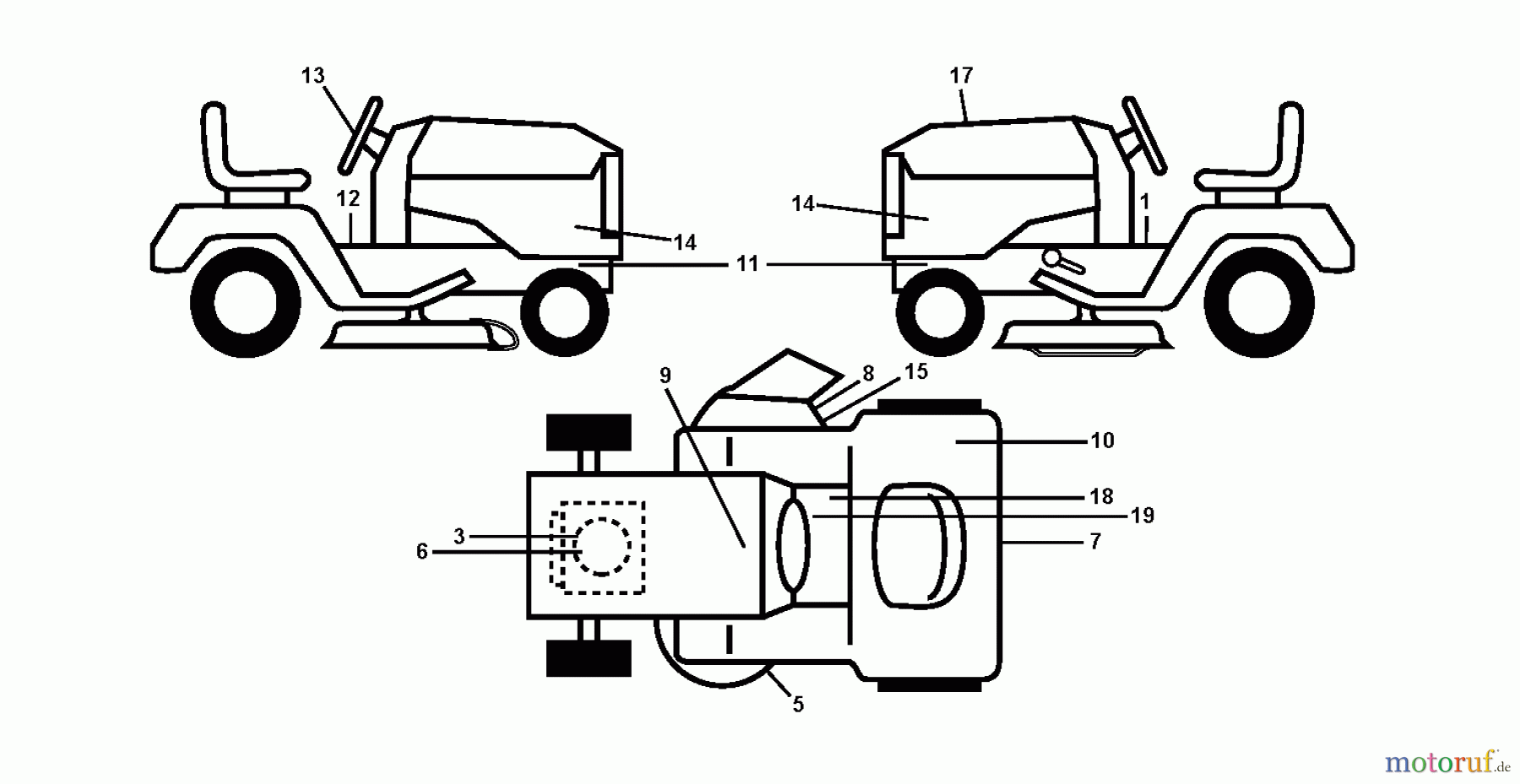  Jonsered Rasen  und Garten Traktoren LT2223 A2 (96041011001) - Jonsered Lawn & Garden Tractor (2009-04) DECALS