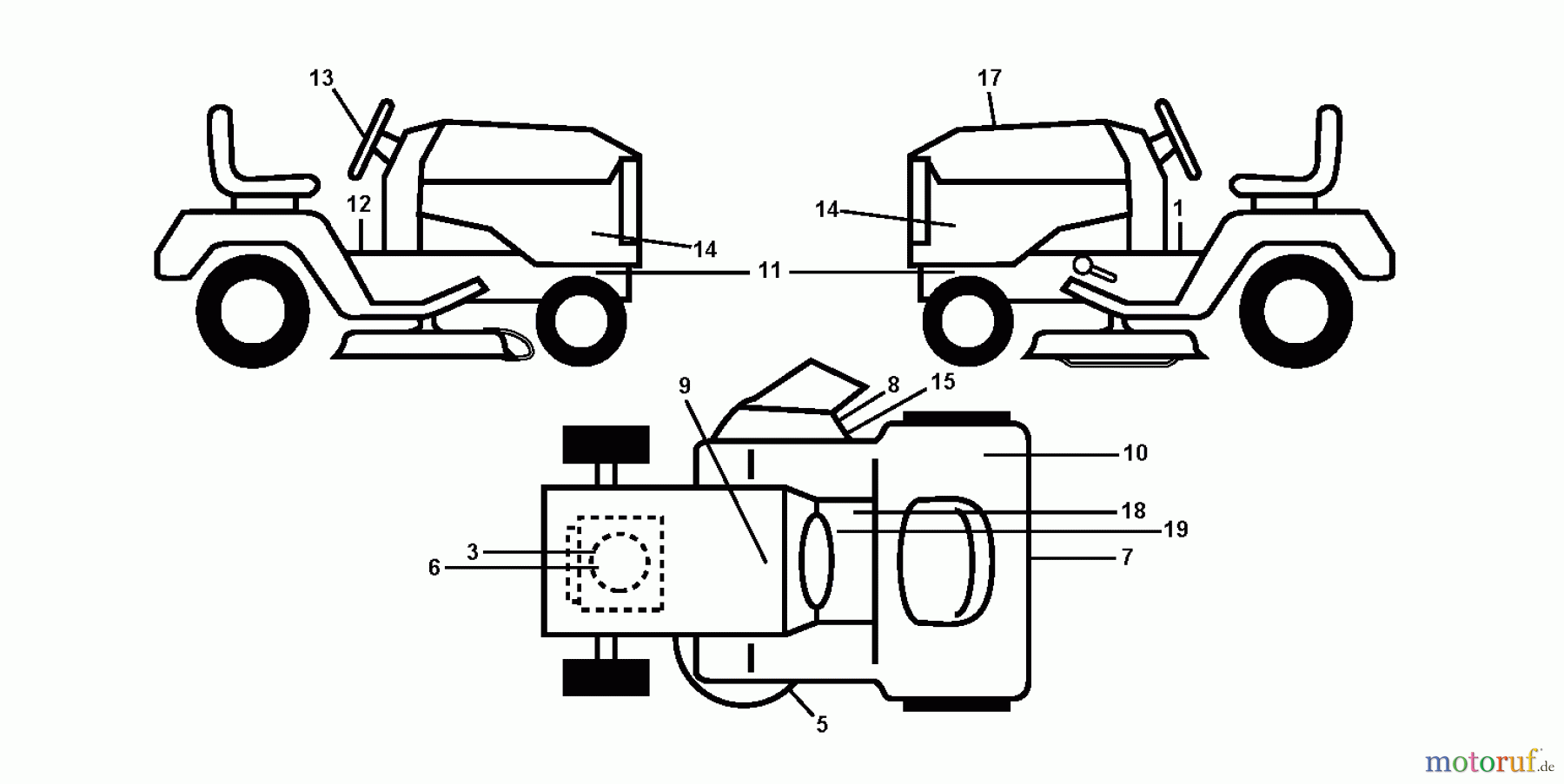 Jonsered Rasen und Garten Traktoren LT2223 A2 (96041011000) - Jonsered Lawn & Garden Tractor (2009-01) DECALS