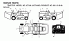 Jonsered ICT16A (JICTH16K, 954130066) - Lawn & Garden Tractor (2002-06) Ersatzteile DECALS
