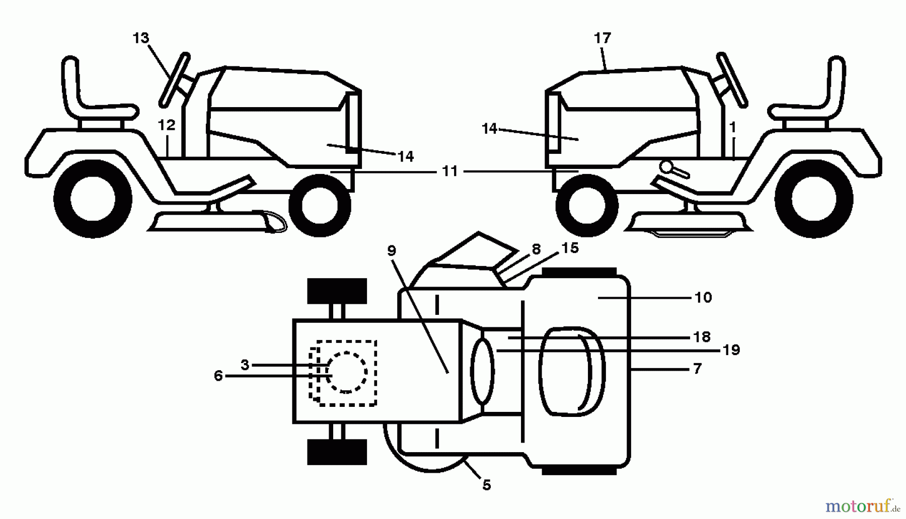 Jonsered Rasen und Garten Traktoren LT2323 A2 (96041026200) - Jonsered Lawn & Garden Tractor (2012-01) DECALS