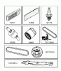 Jonsered LT2323 A2 (96041026200) - Lawn & Garden Tractor (2012-01) Ersatzteile FREQUENTLY USED PARTS