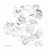 Jonsered LT2223 A2 (96041011100) - Lawn & Garden Tractor (2009-02) Ersatzteile CHASSIS ENCLOSURES