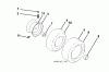 Jonsered LT2223 A2 (96041011101) - Lawn & Garden Tractor (2010-02) Ersatzteile WHEELS TIRES