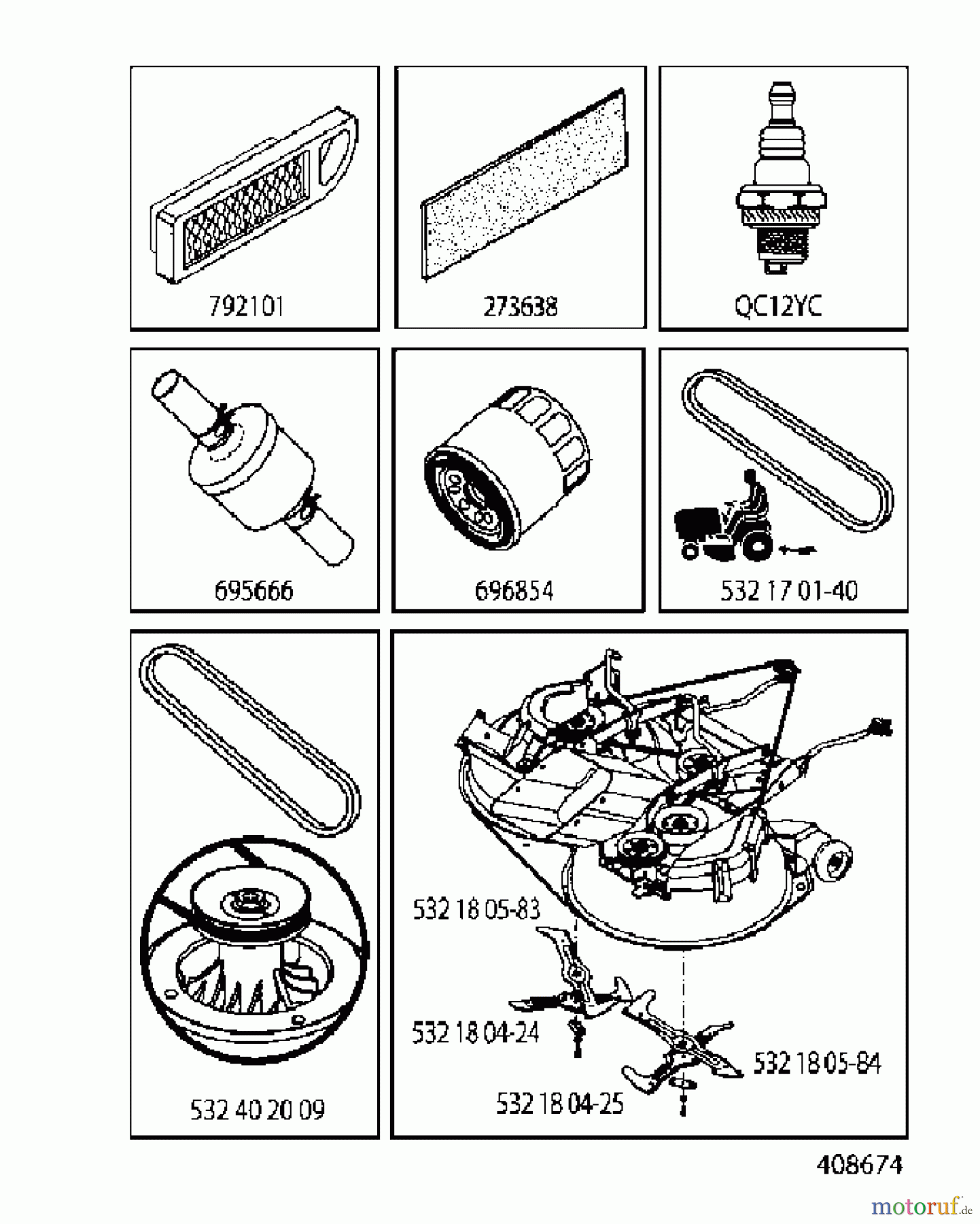  Jonsered Rasen  und Garten Traktoren LT2223 CMA2 (96061020002) - Jonsered Lawn & Garden Tractor (2007-09) FREQUENTLY USED PARTS