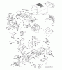 Jonsered LT2223 CMA2 (96061020003) - Lawn & Garden Tractor (2009-04) Ersatzteile CHASSIS ENCLOSURES
