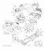 Jonsered LT2226 A2 (96041014501) - Lawn & Garden Tractor (2010-02) Ersatzteile CHASSIS ENCLOSURES