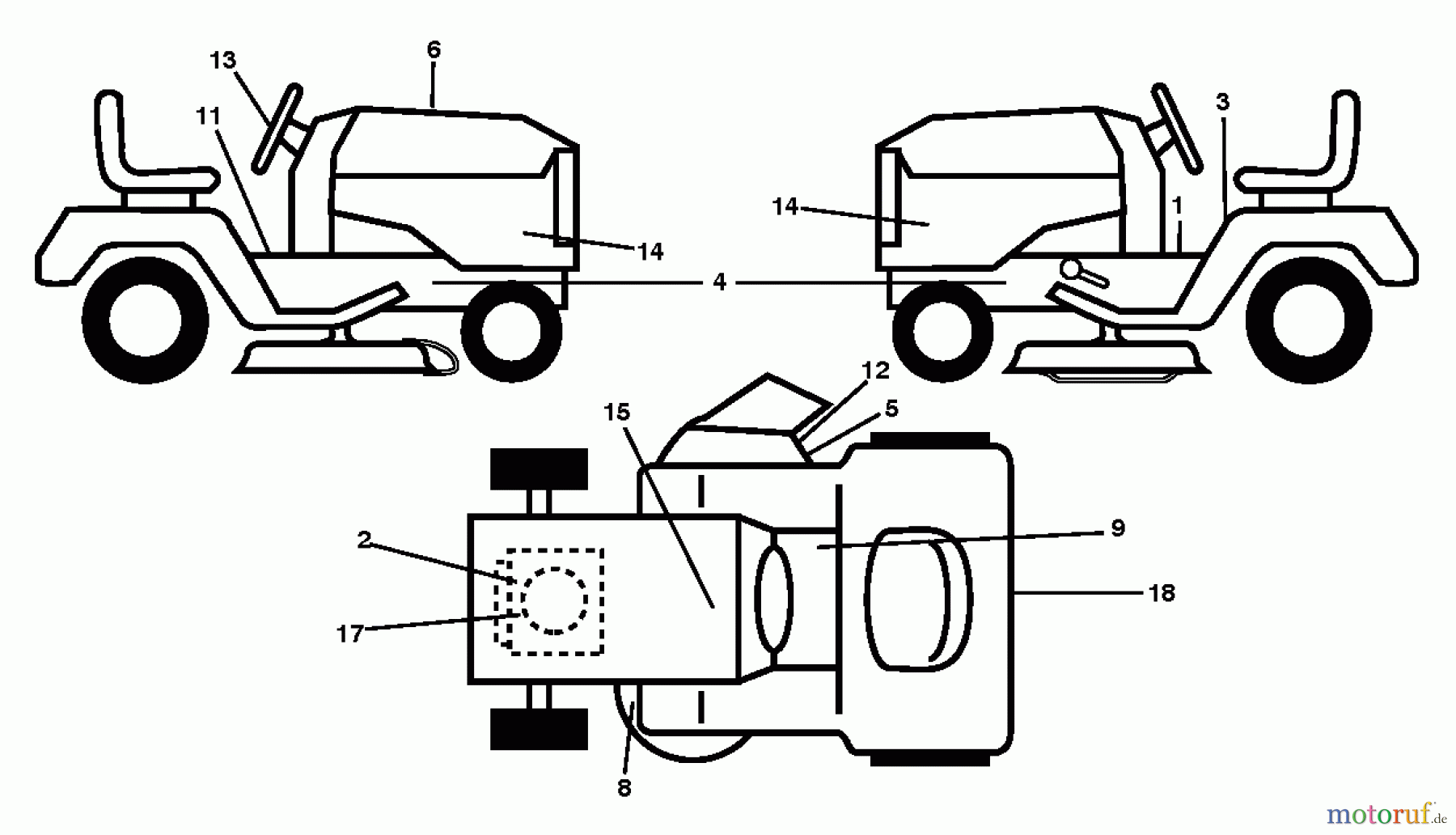 Jonsered Rasen und Garten Traktoren LT2227 A2 (96041014601) - Jonsered Lawn & Garden Tractor (2011-04) DECALS