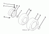 Jonsered LT2227 A2 (96041014602) - Lawn & Garden Tractor (2012-08) Ersatzteile WHEELS TIRES