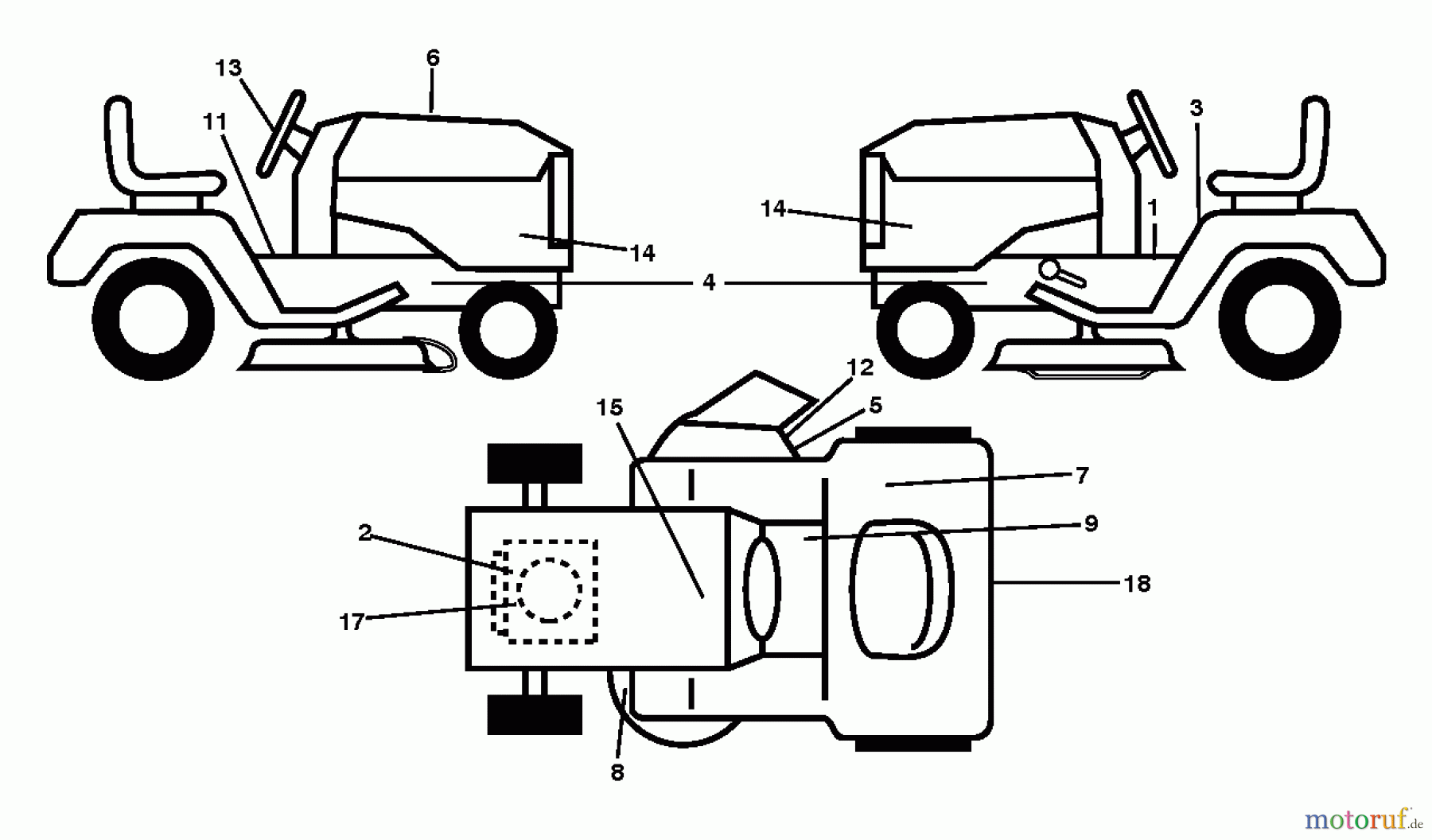 Jonsered Rasen und Garten Traktoren LT2227 A2 (96041014602) - Jonsered Lawn & Garden Tractor (2012-08) DECALS
