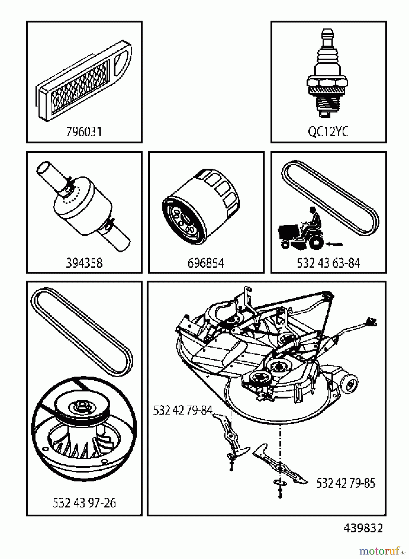 Jonsered Rasen und Garten Traktoren LT2317 A2 (96041026000) - Jonsered Lawn & Garden Tractor (2011-11) FREQUENTLY USED PARTS