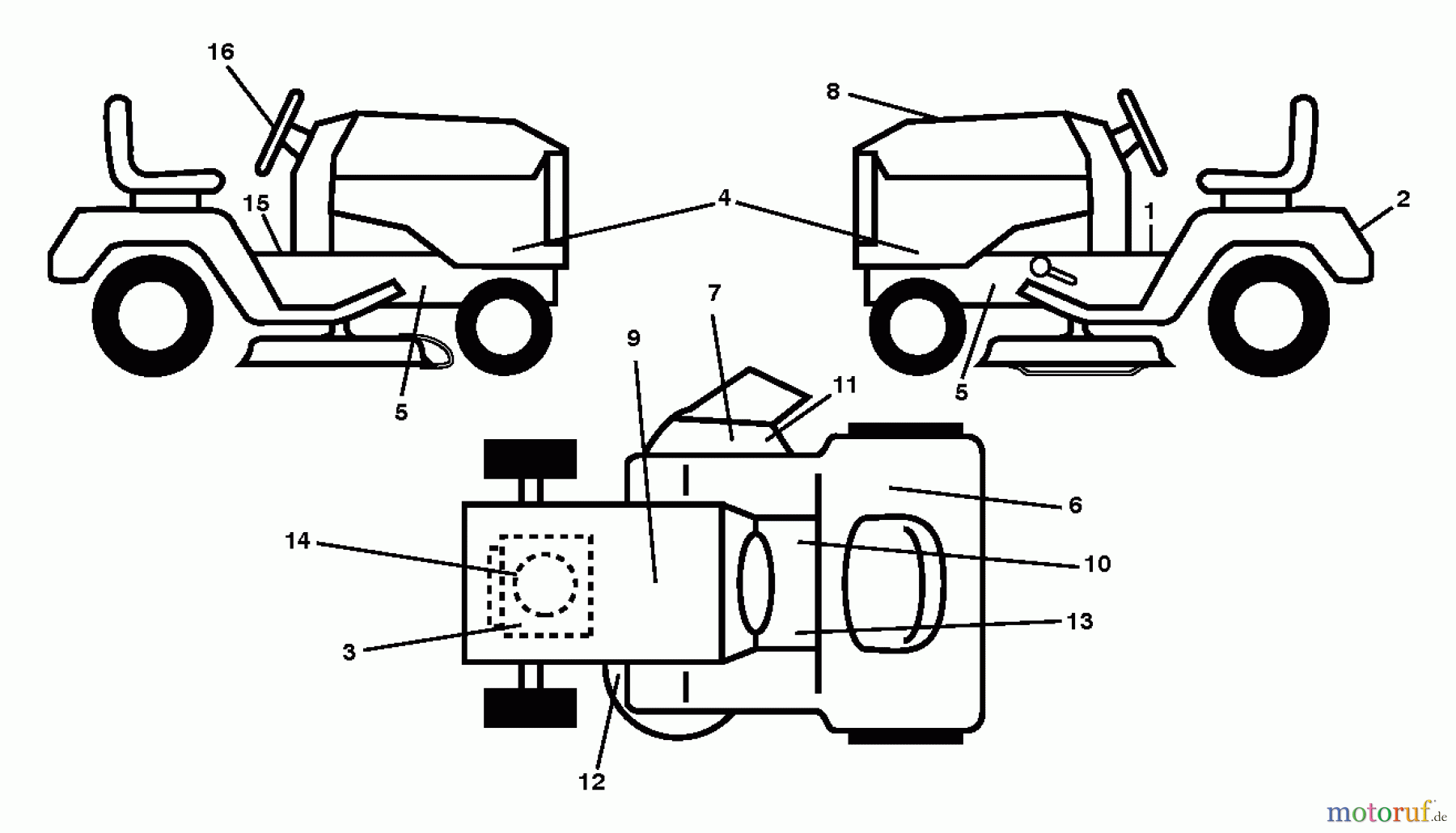 Jonsered Rasen und Garten Traktoren LT2317 A2 (96041026000) - Jonsered Lawn & Garden Tractor (2011-11) DECALS