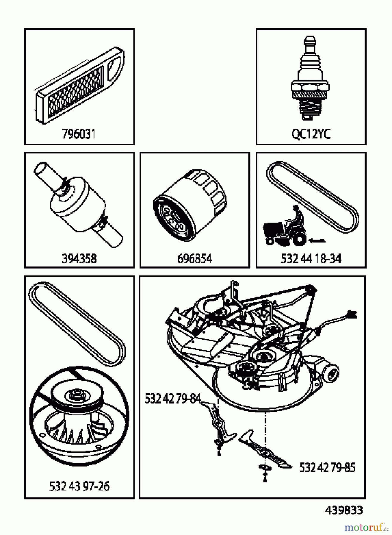 Jonsered Rasen und Garten Traktoren LT2317 CMA (96051000502) - Jonsered Lawn & Garden Tractor (2012-08) ACCESSORIES