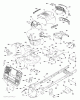 Jonsered LT2317 CMA (96051002101) - Lawn & Garden Tractor (2011-07) Ersatzteile CHASSIS ENCLOSURES