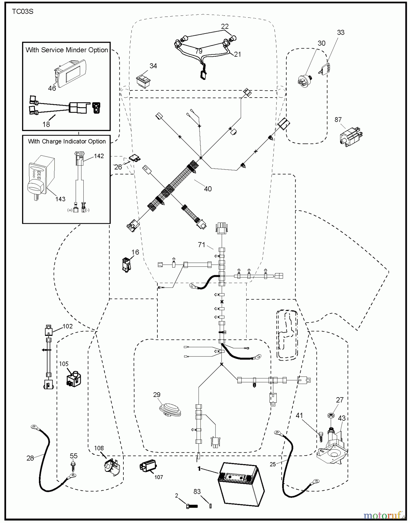 Jonsered Rasen und Garten Traktoren LT2317 CMA (96051002103) - Jonsered Lawn & Garden Tractor (2013-05) ELECTRICAL