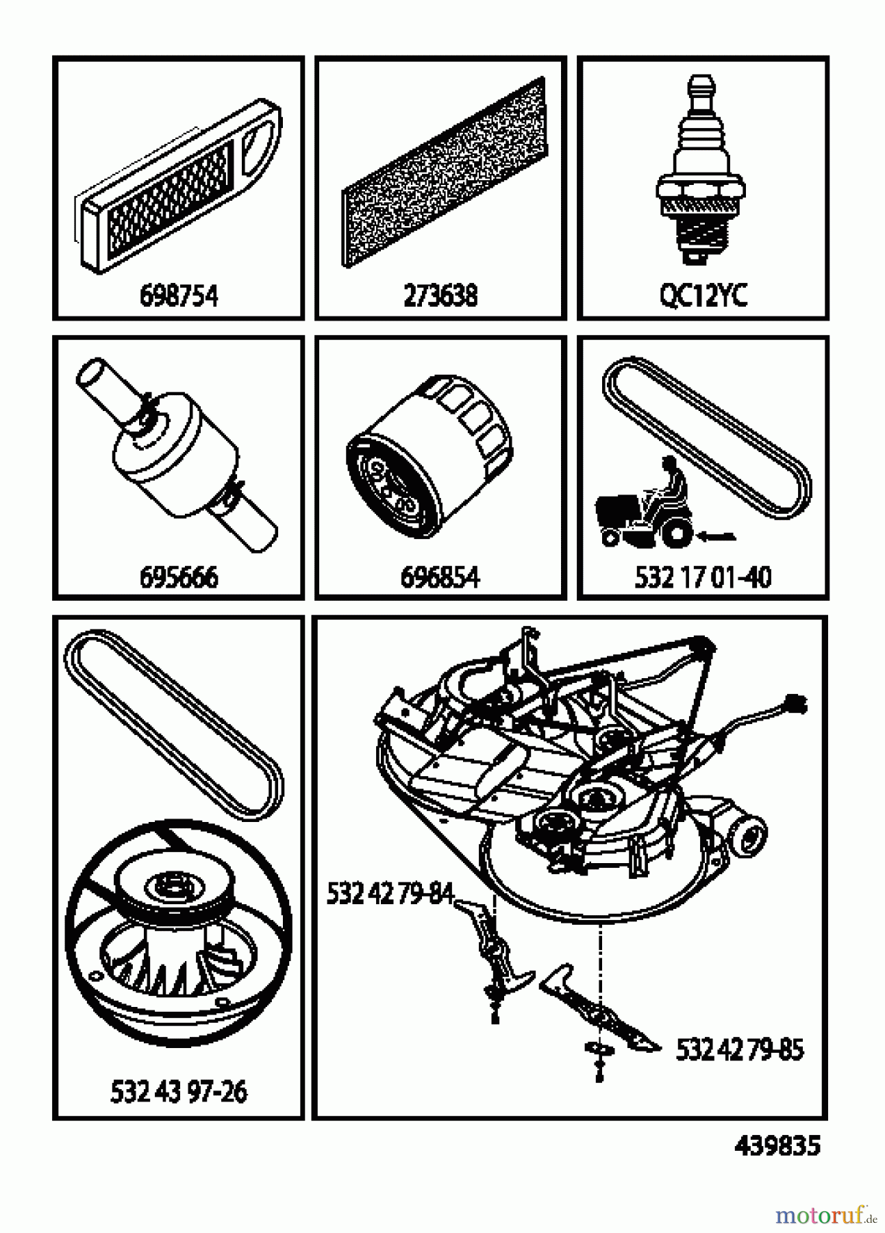Jonsered Rasen und Garten Traktoren LT2317 CMA2 (96051008001) - Jonsered Lawn & Garden Tractor (2013-01) ACCESSORIES