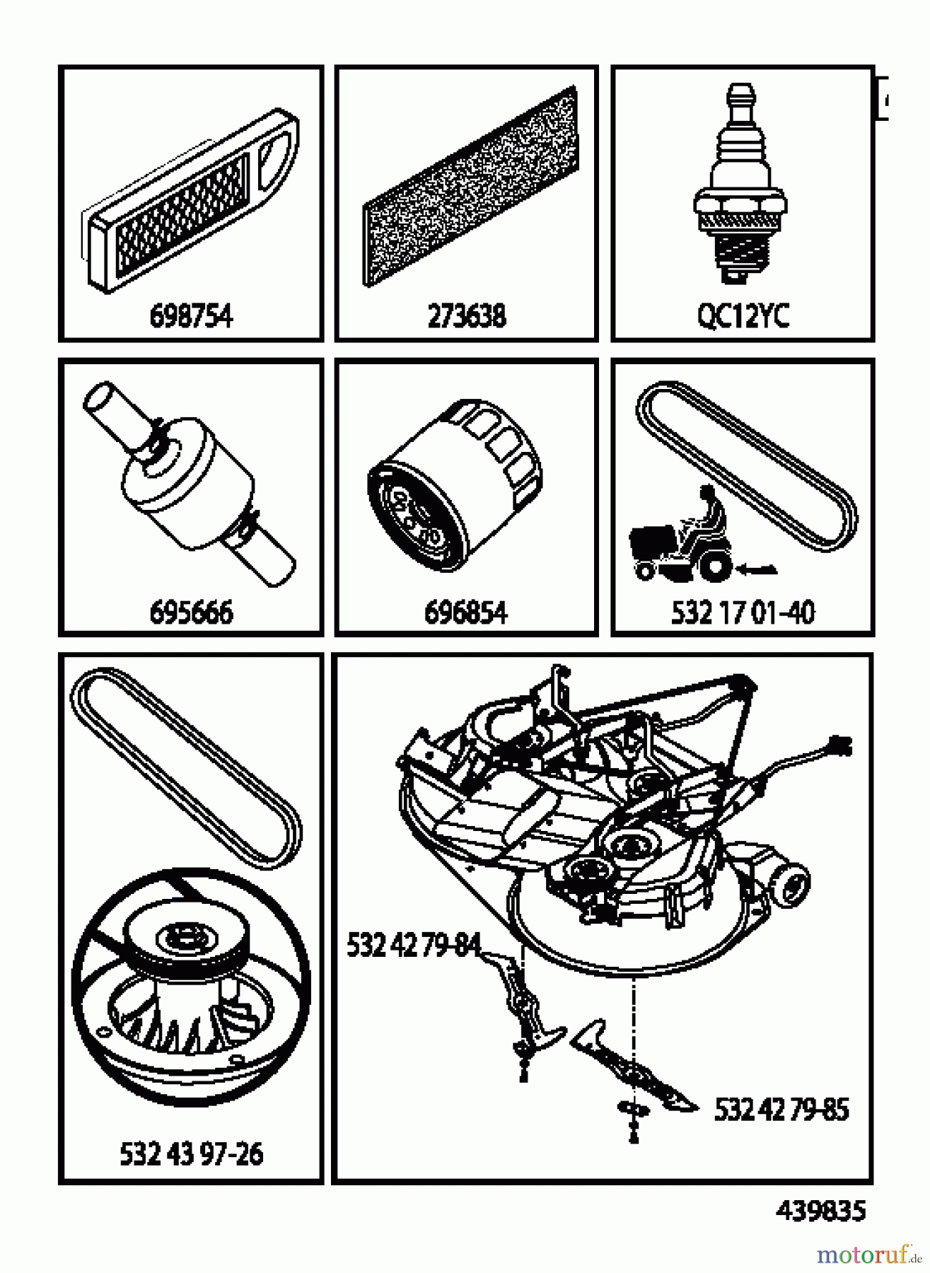 Jonsered Rasen und Garten Traktoren LT2317 CMA2 (96051008101) - Jonsered Lawn & Garden Tractor (2013-01) ACCESSORIES