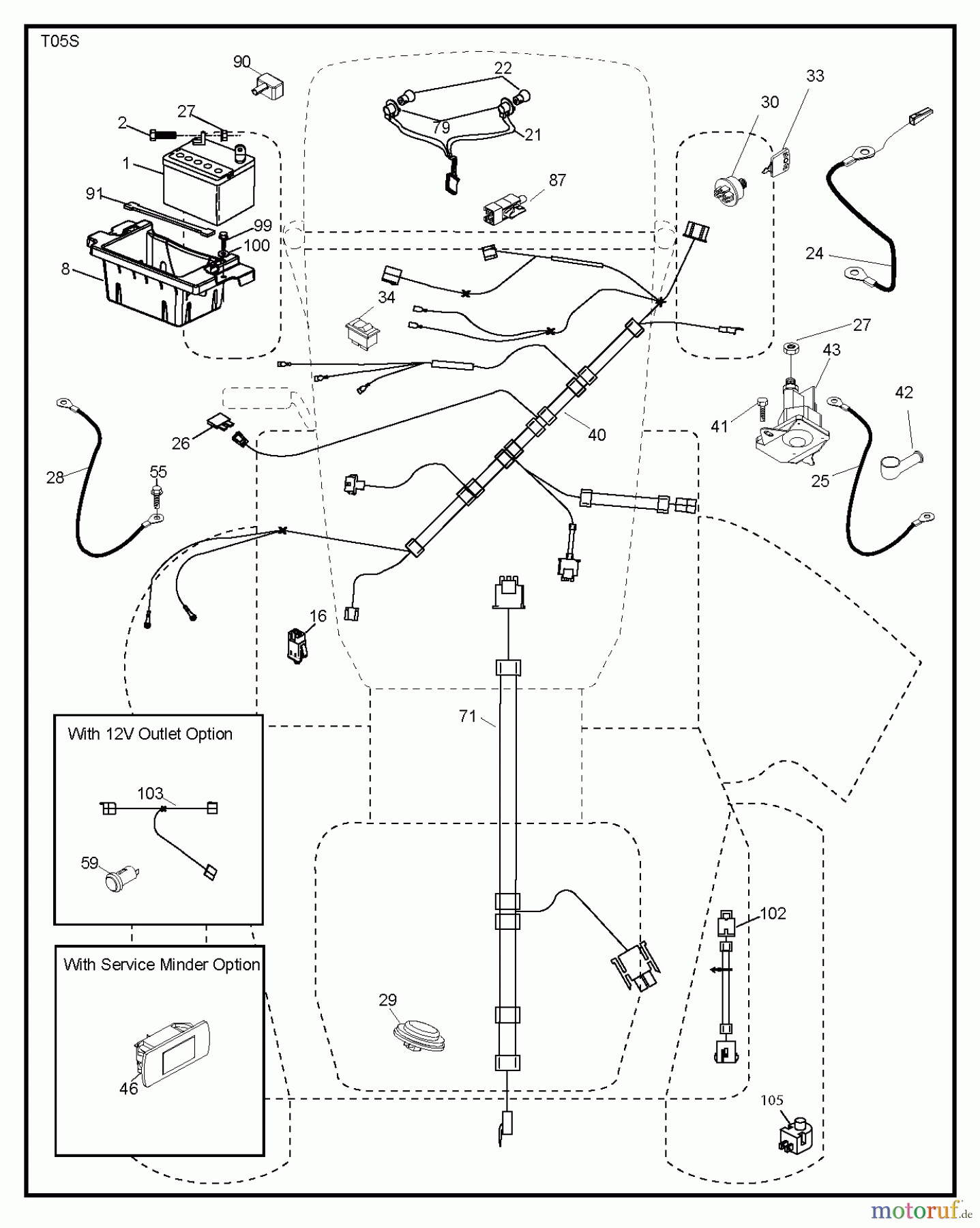 Jonsered Rasen und Garten Traktoren LT2320 A2 (96041030000) - Jonsered Lawn & Garden Tractor (2012-10) ELECTRICAL