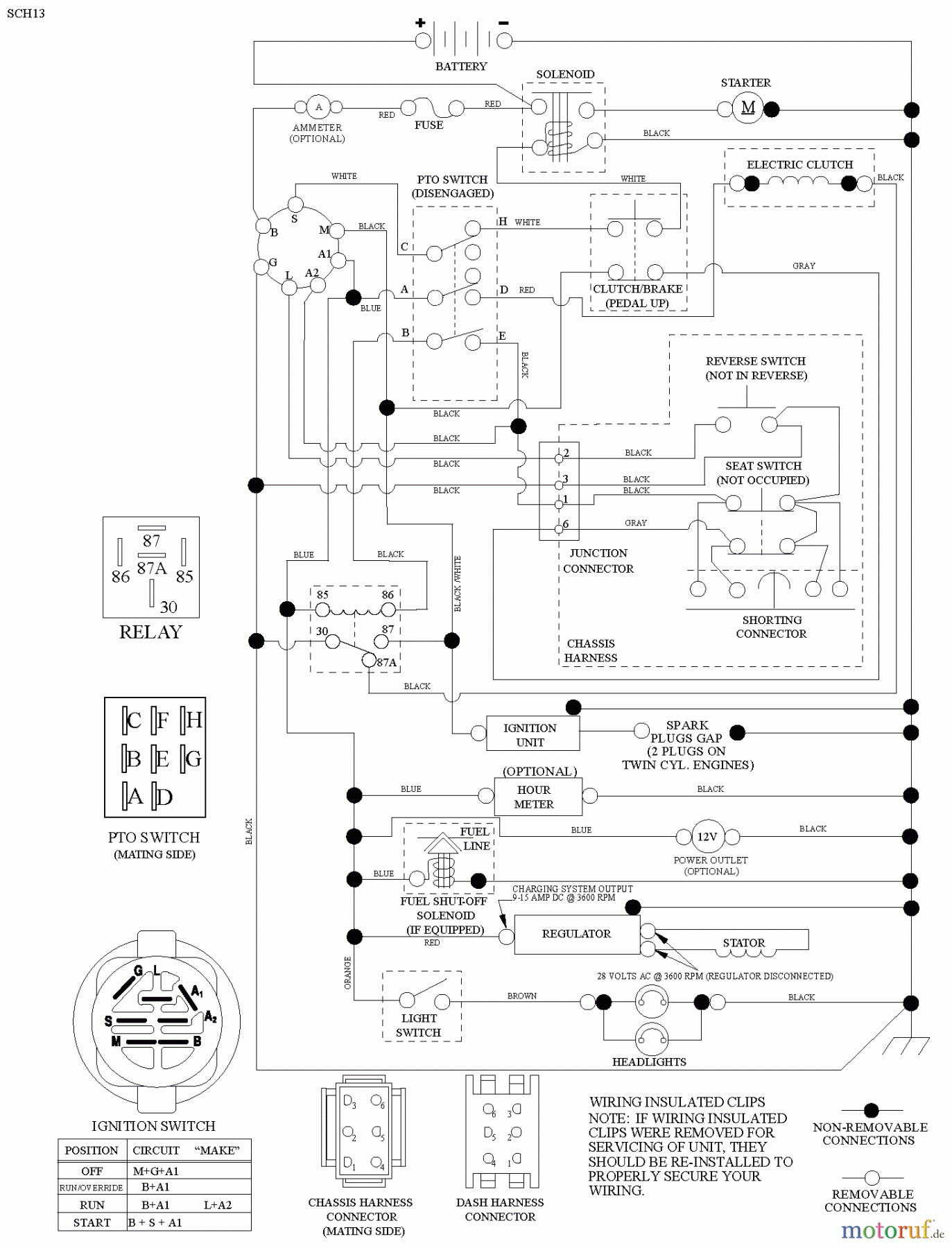  Jonsered Rasen  und Garten Traktoren LT2320 A2 (96041030100) - Jonsered Lawn & Garden Tractor (2012-11) SCHEMATIC