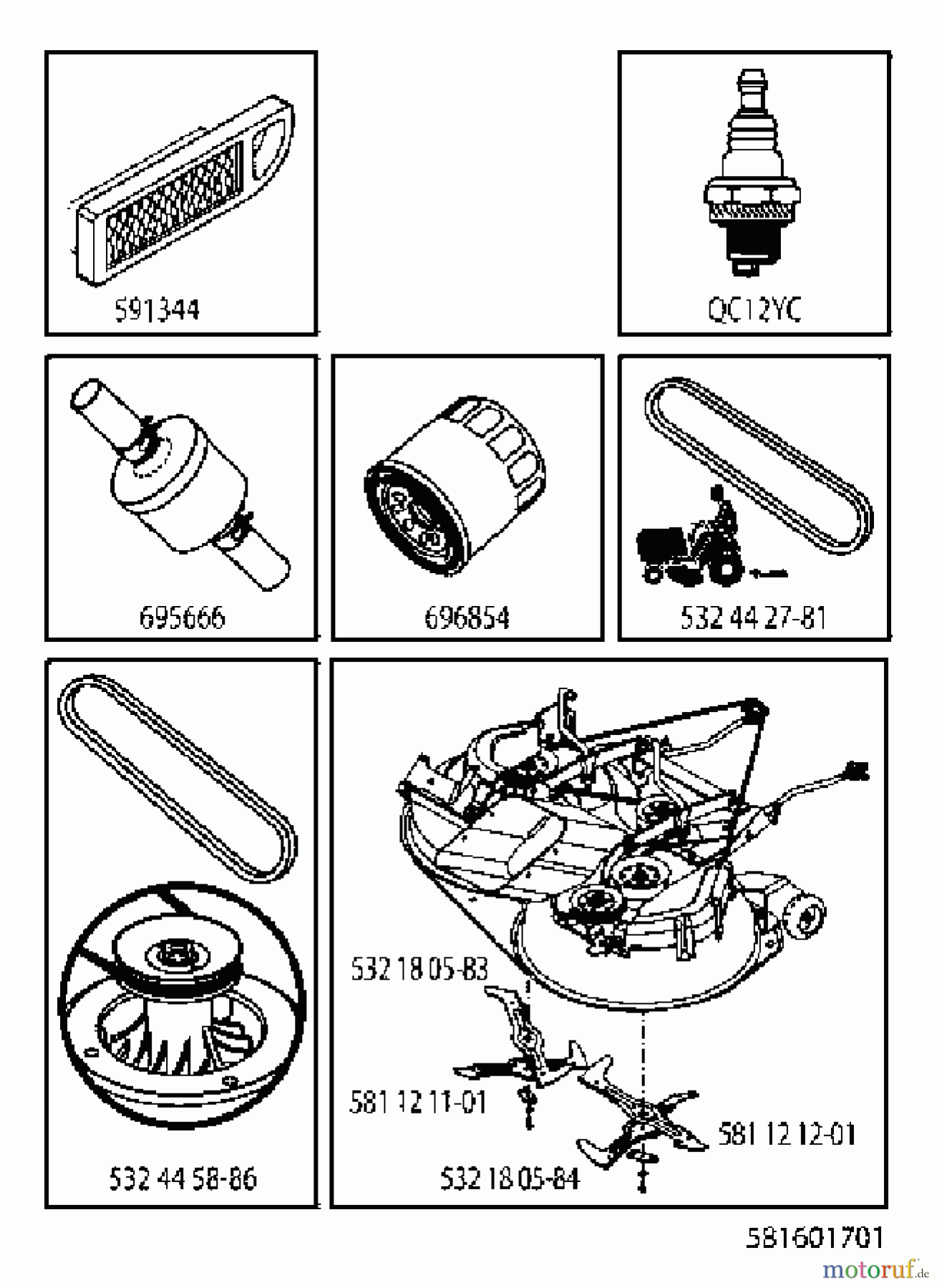  Jonsered Rasen  und Garten Traktoren LT2320 CMA2 (96051007300) - Jonsered Lawn & Garden Tractor (2012-11) ACCESSORIES