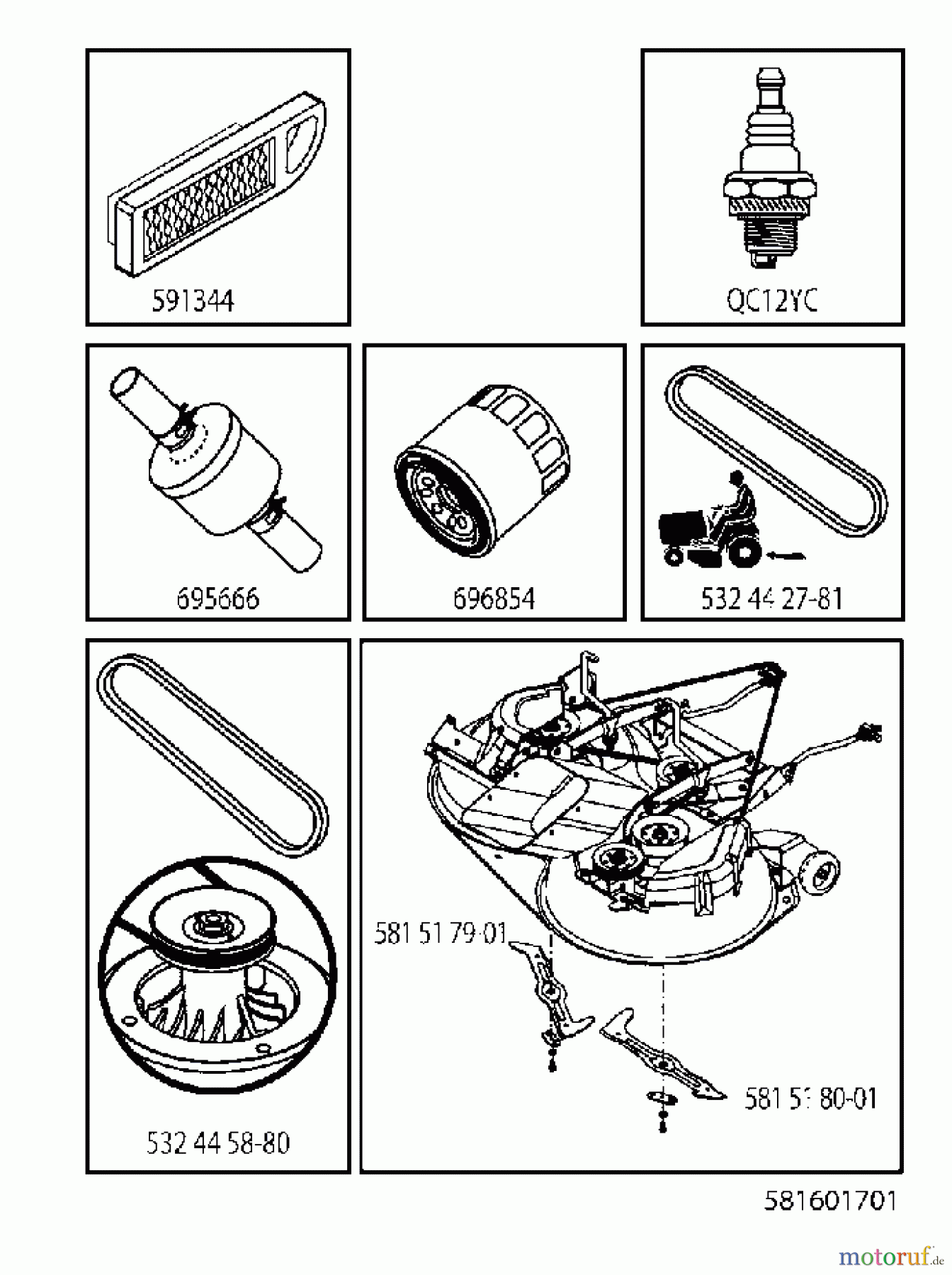Jonsered Rasen und Garten Traktoren LT2320 CMA2 (96051008400) - Jonsered Lawn & Garden Tractor (2013-06) ACCESSORIES