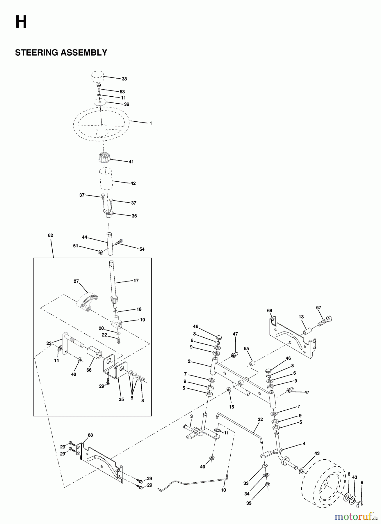  Jonsered Rasen  und Garten Traktoren LTH13 - Jonsered 42
