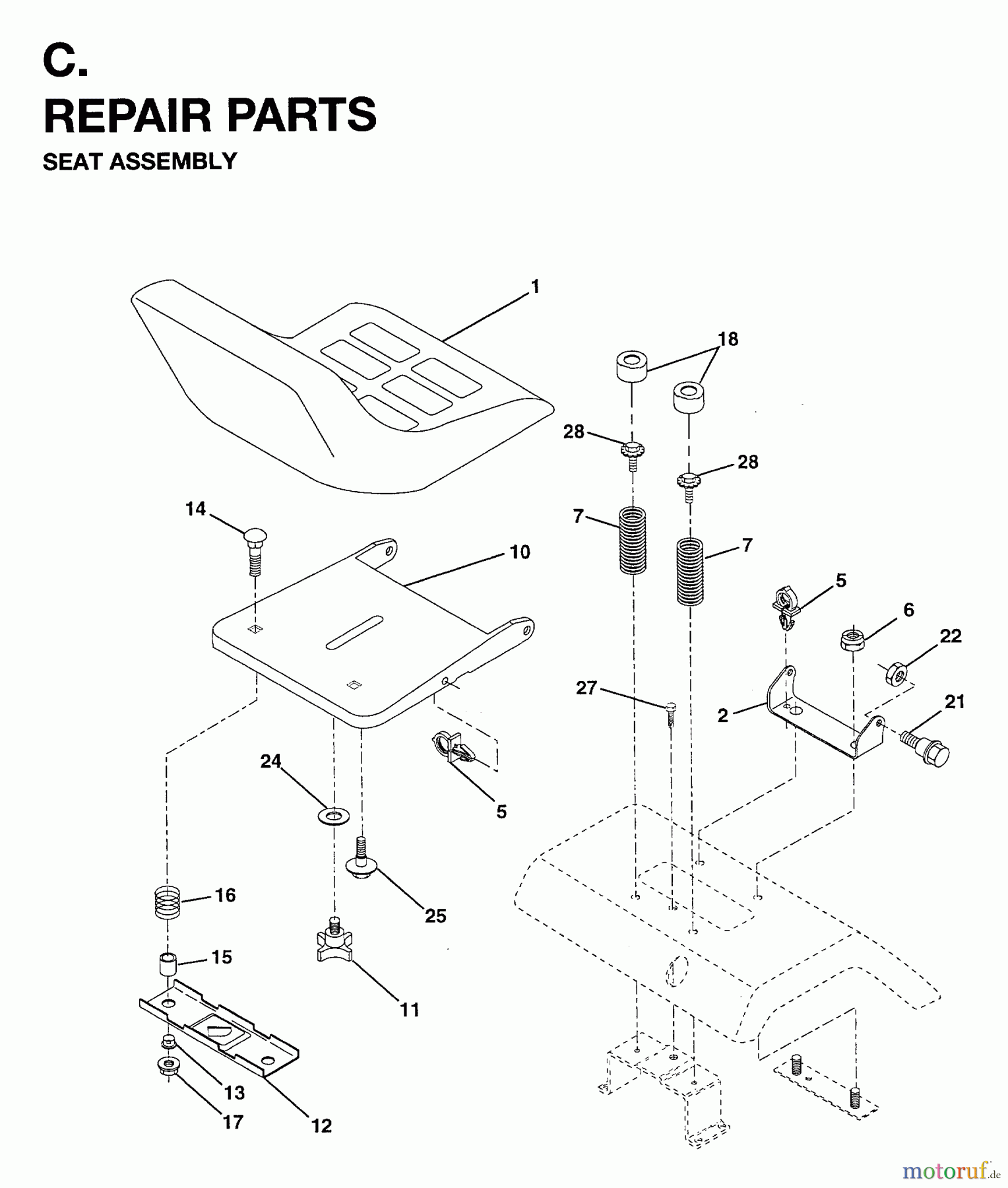 Jonsered Rasen und Garten Traktoren YTH18 (954003471) - Jonsered 46