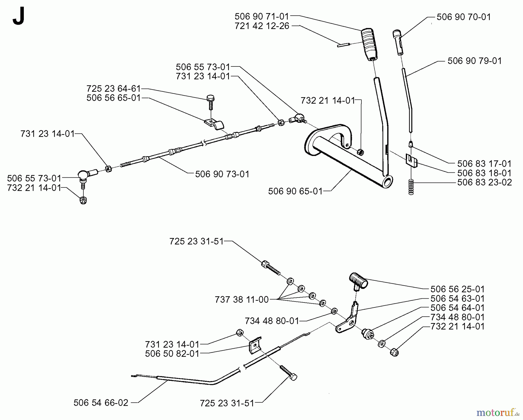 Jonsered Reitermäher FR13 - Jonsered Rear-Engine Riding Mower (1998-10) CONTROLS #2