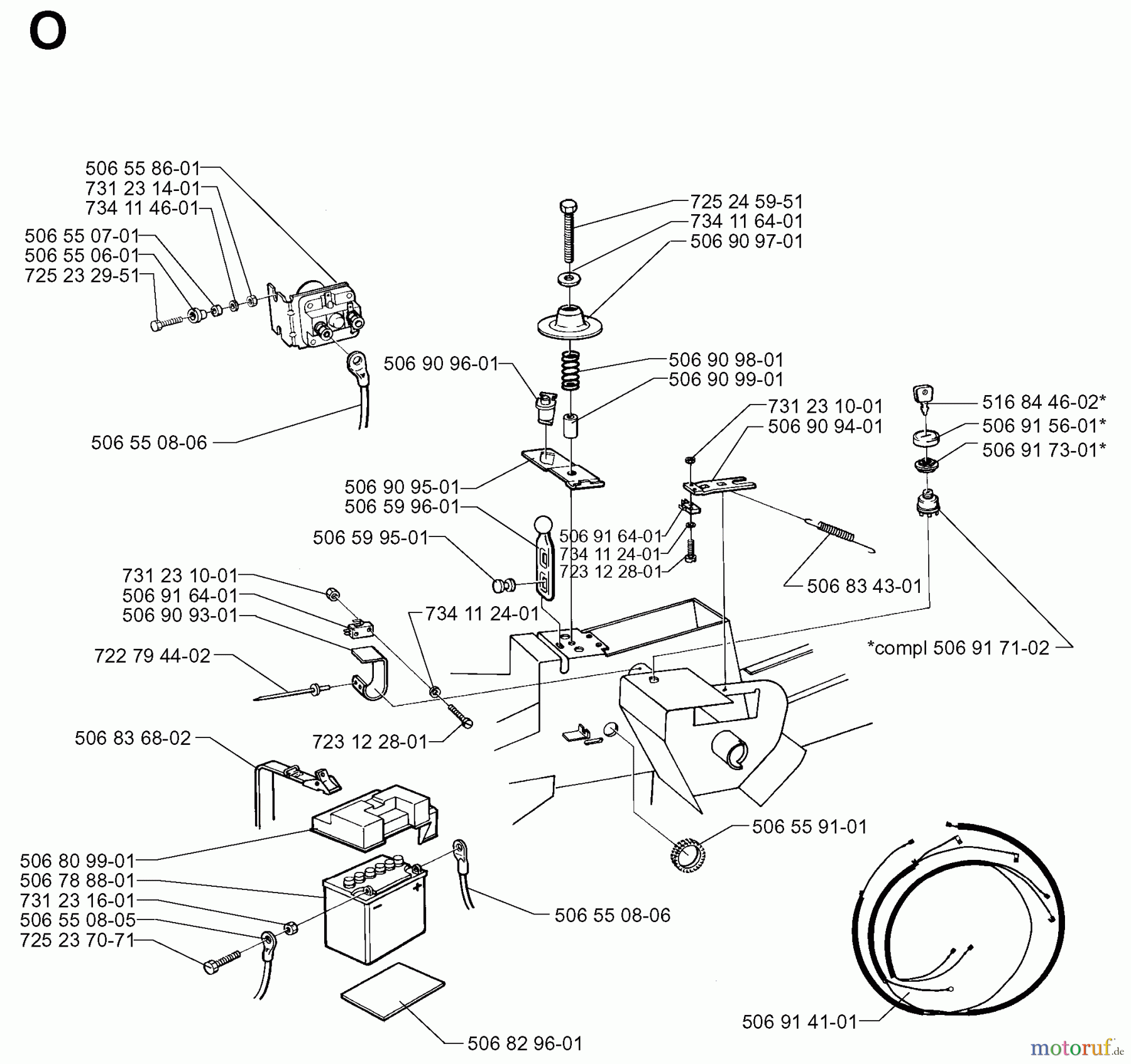 Jonsered Reitermäher FR13 - Jonsered Rear-Engine Riding Mower (1998-10) ELECTRICAL
