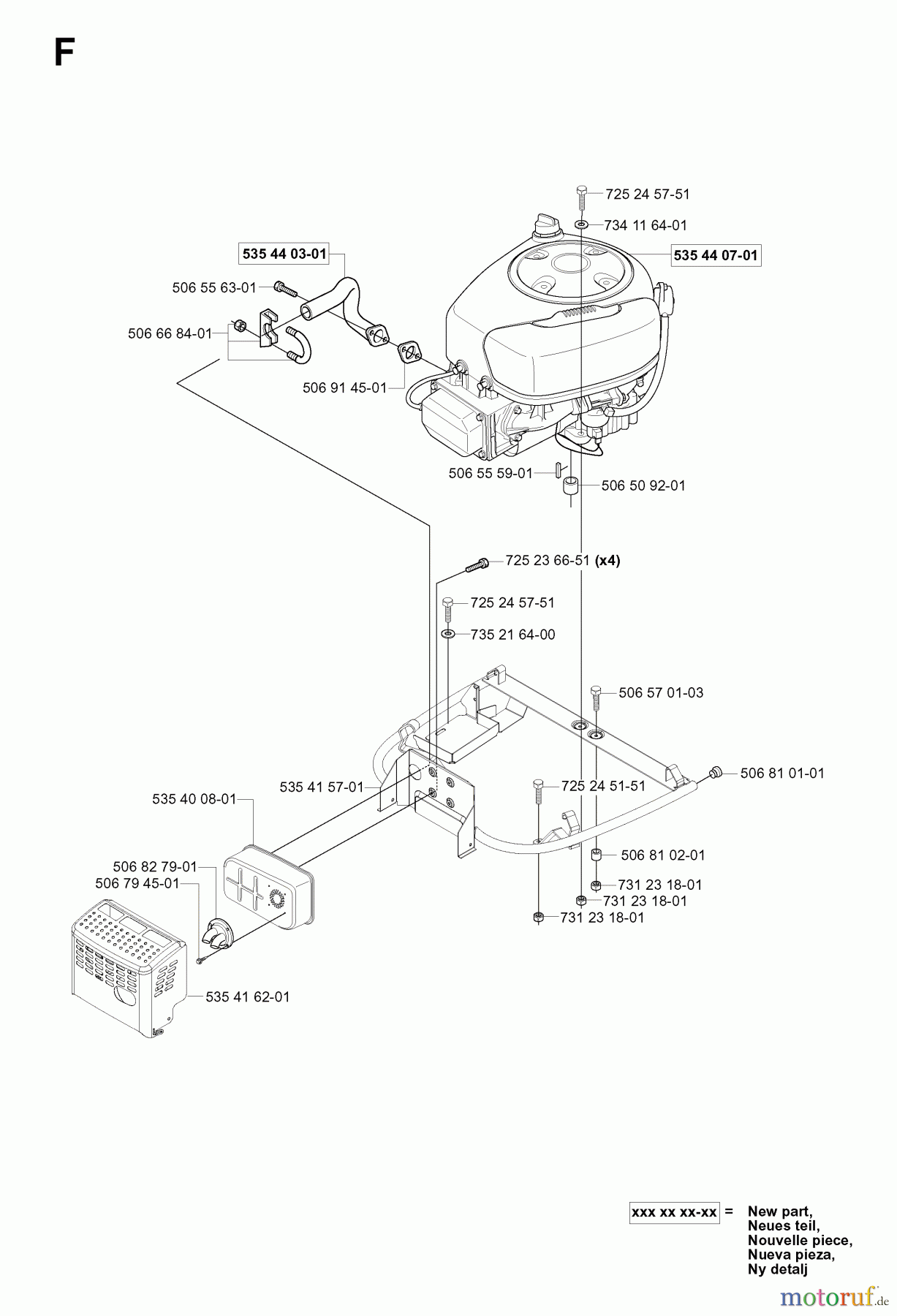 Jonsered Reitermäher FR2111 (953535101) - Jonsered Rear-Engine Riding Mower (2004-01) ENGINE