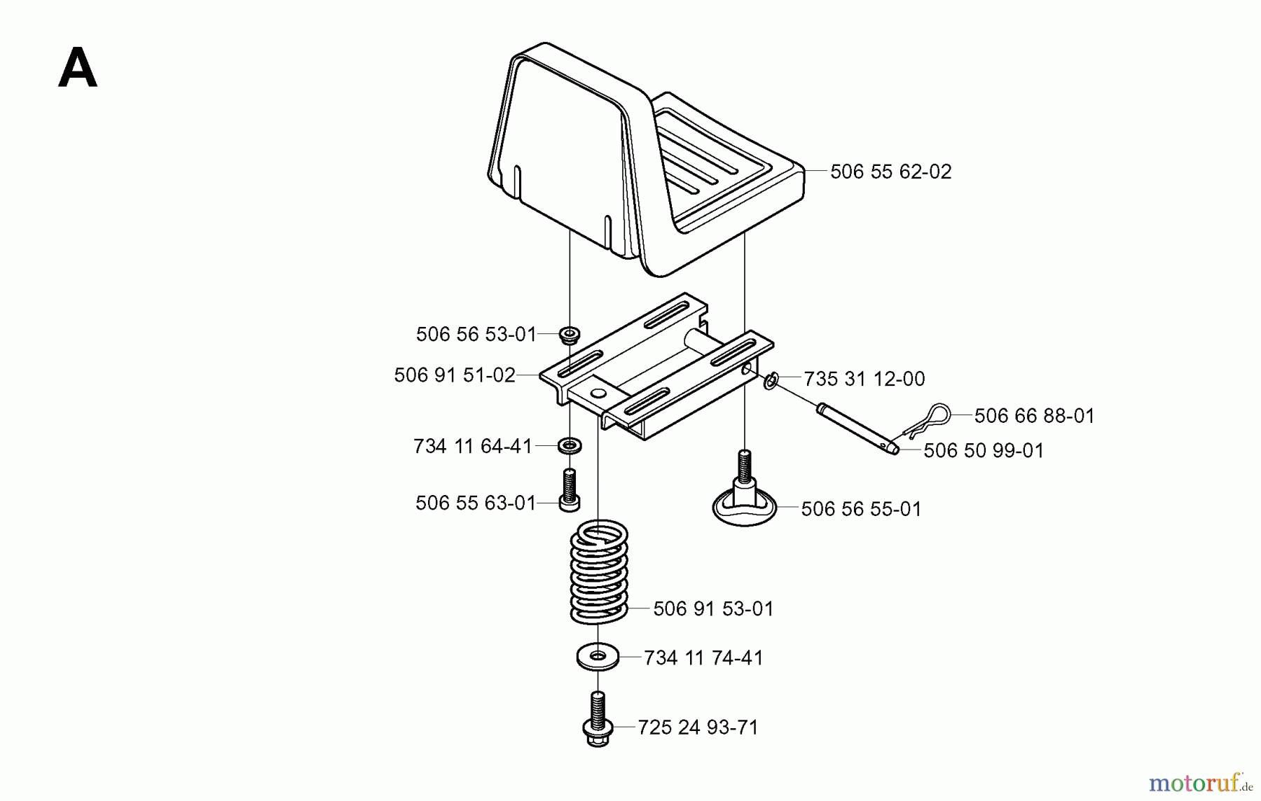 Jonsered Reitermäher FR2111 (953535101) - Jonsered Rear-Engine Riding Mower (2004-01) SEAT