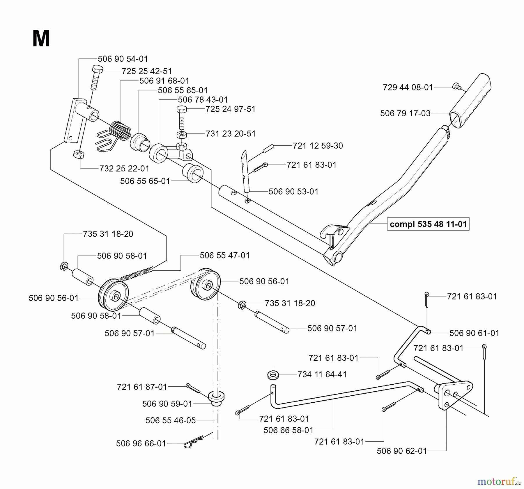 Jonsered Reitermäher FR2111 (953535101) - Jonsered Rear-Engine Riding Mower (2006-01) CONTROLS #1