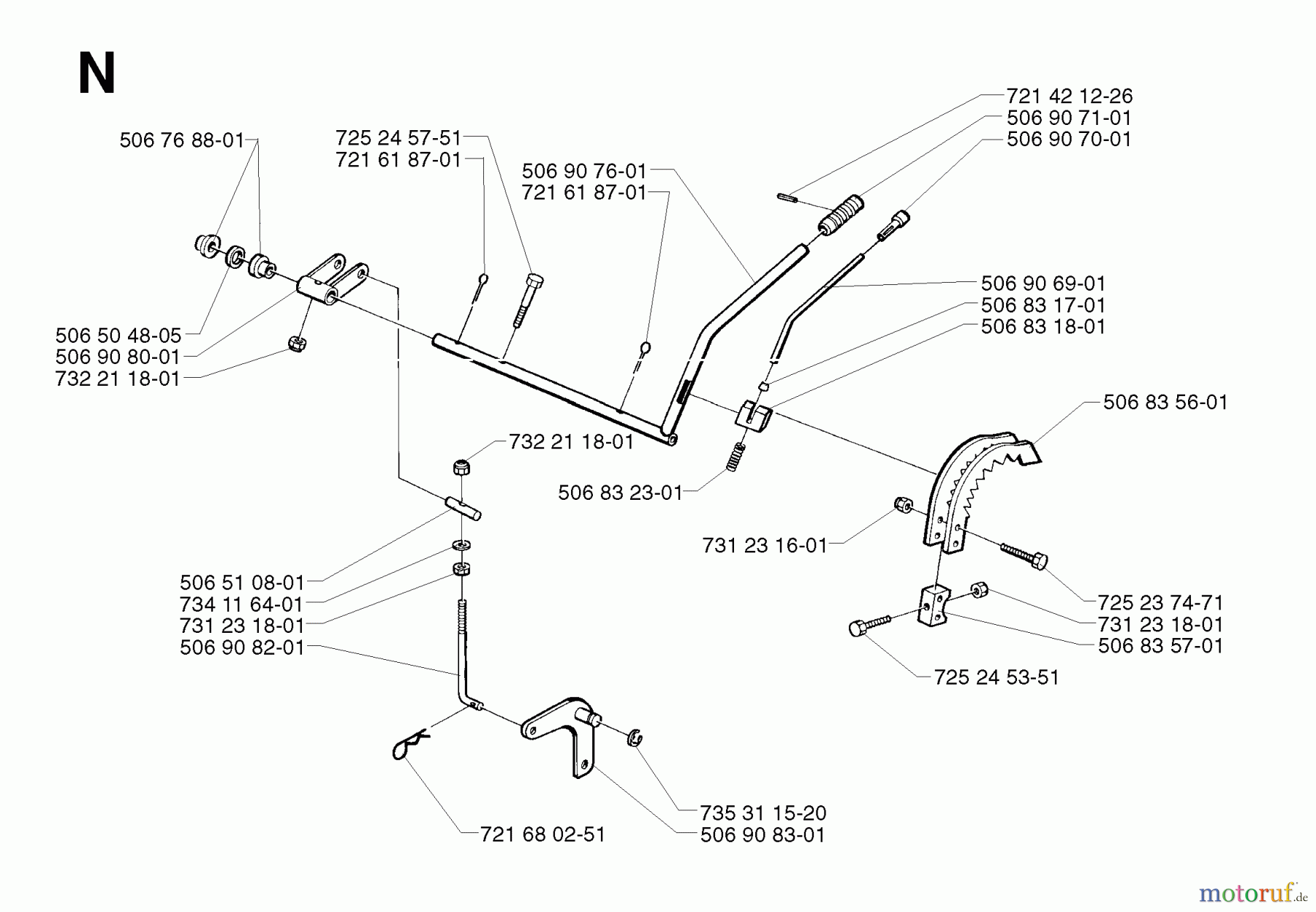 Jonsered Reitermäher FR2111 - Jonsered Rear-Engine Riding Mower (2002-03) CONTROLS #3