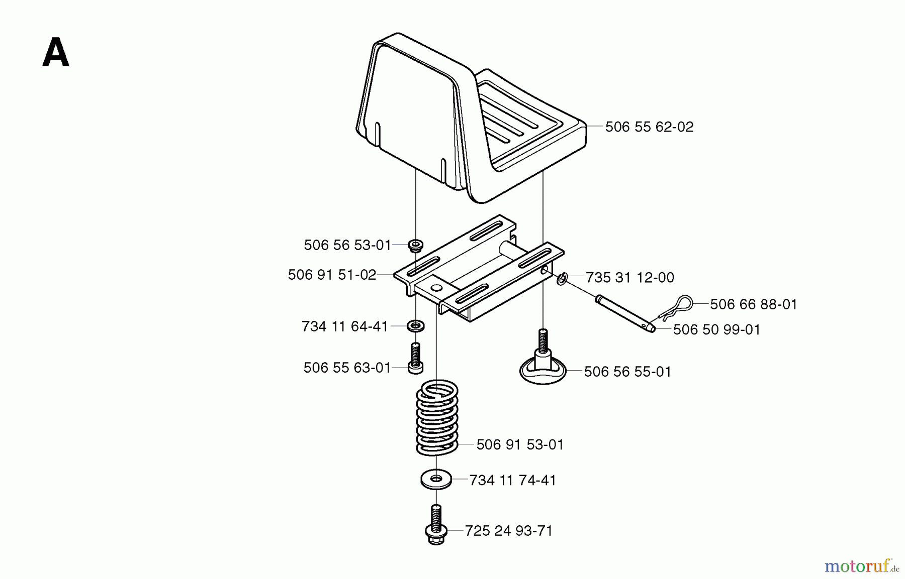 Jonsered Reitermäher FR2111 - Jonsered Rear-Engine Riding Mower (2002-03) SEAT