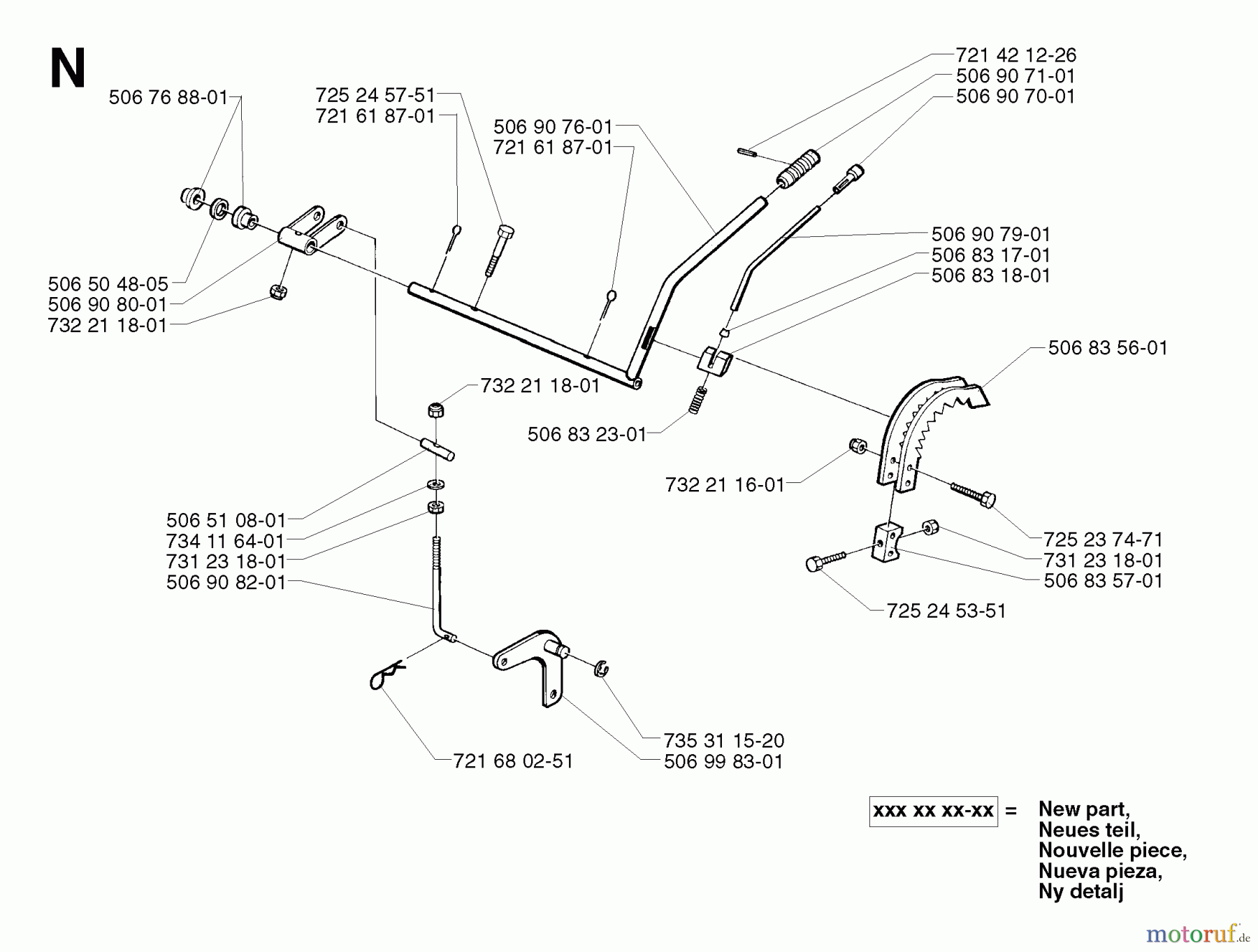 Jonsered Reitermäher FR2113 A - Jonsered Rear-Engine Riding Mower (2002-03) CONTROLS #3