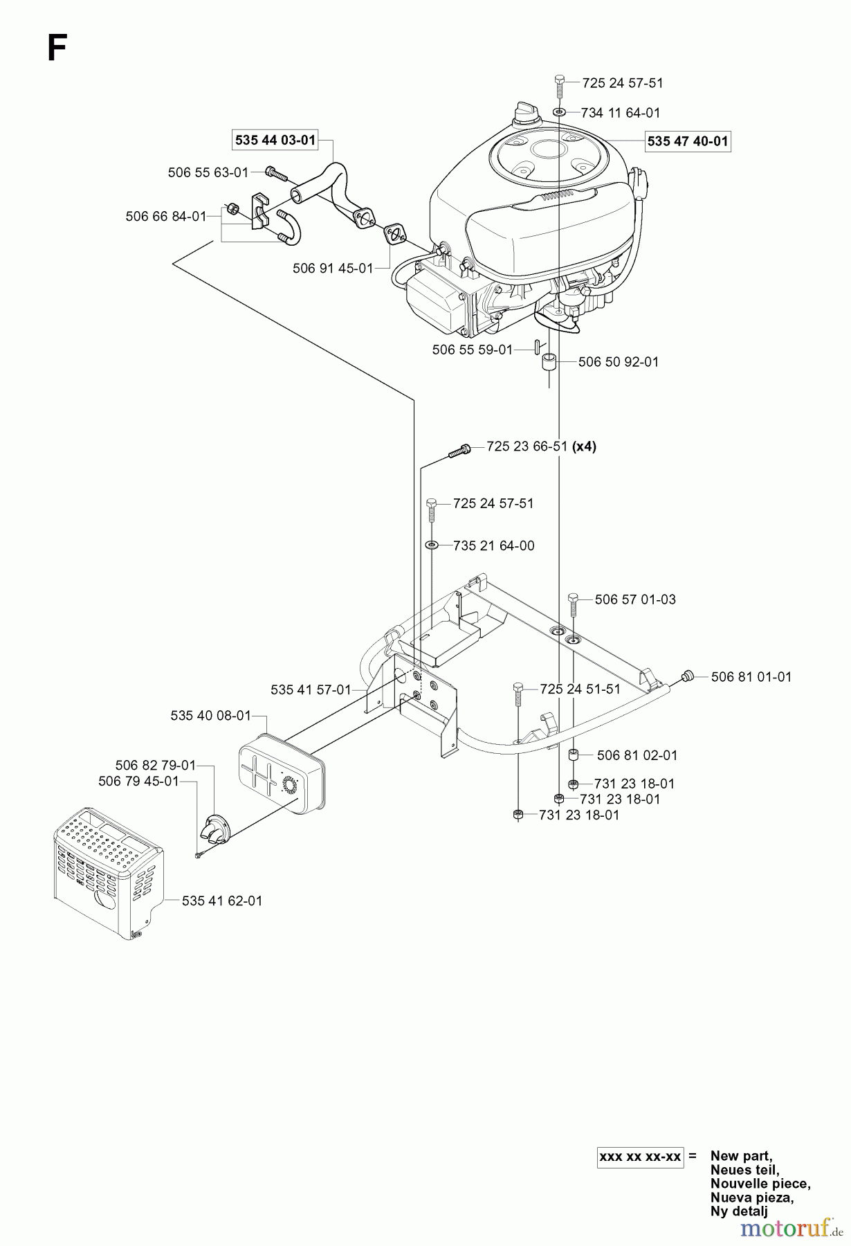 Jonsered Reitermäher FR2113 MA (953535301) - Jonsered Rear-Engine Riding Mower (2004-01) ENGINE