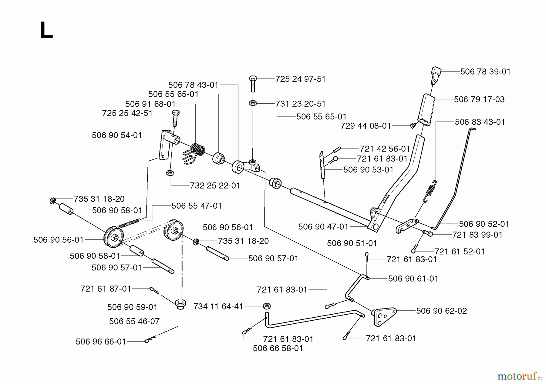  Jonsered Reitermäher FR2113 MA - Jonsered Rear-Engine Riding Mower (2003-01) CONTROLS #3