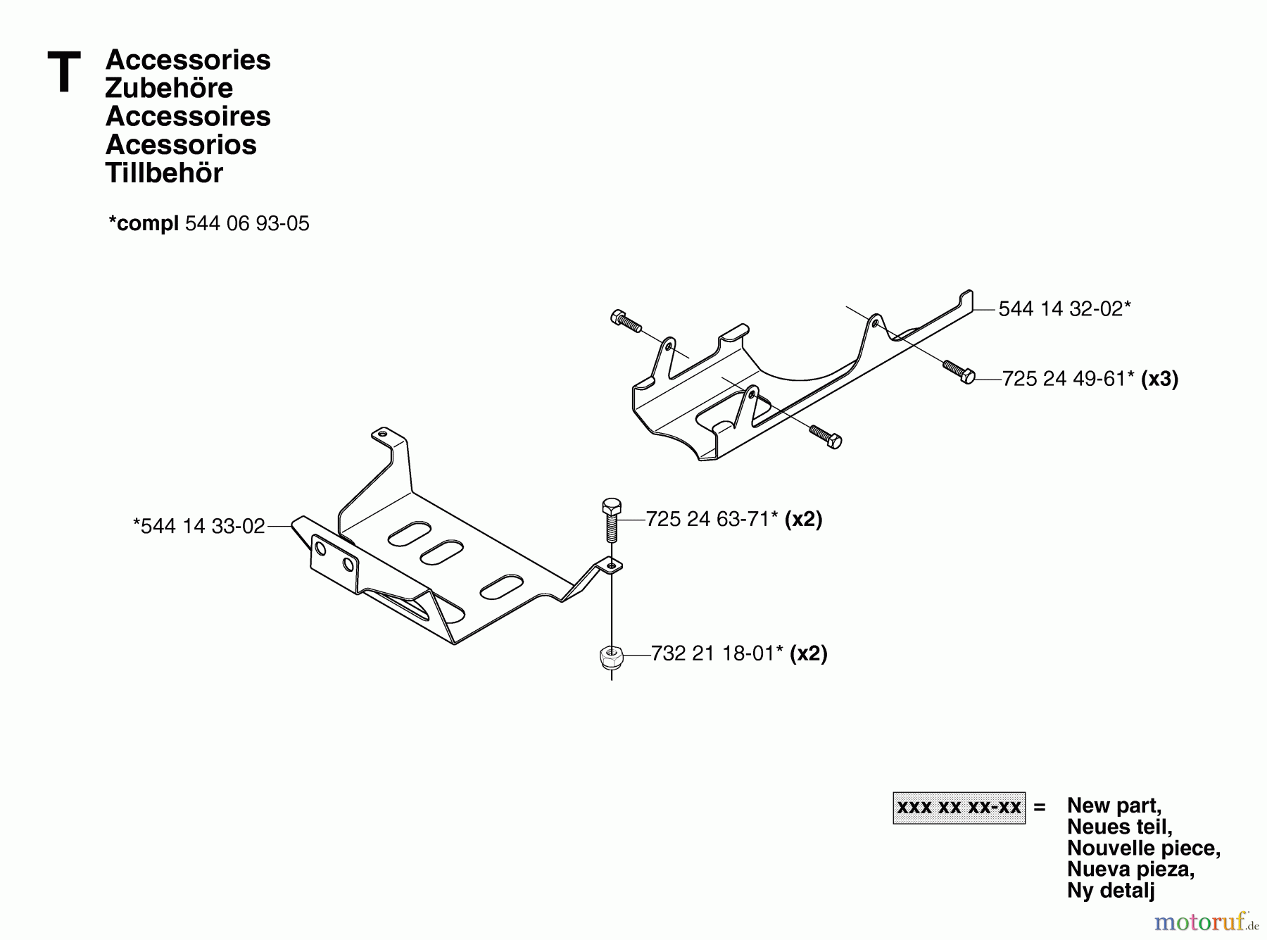 Jonsered Reitermäher FR2113 MA 4X4 - Jonsered Rear-Engine Riding Mower (2007-01) ACCESSORIES