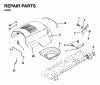 Jonsered LR10 - 36" Lawn & Garden Tractor (1995-01) Ersatzteile HOOD