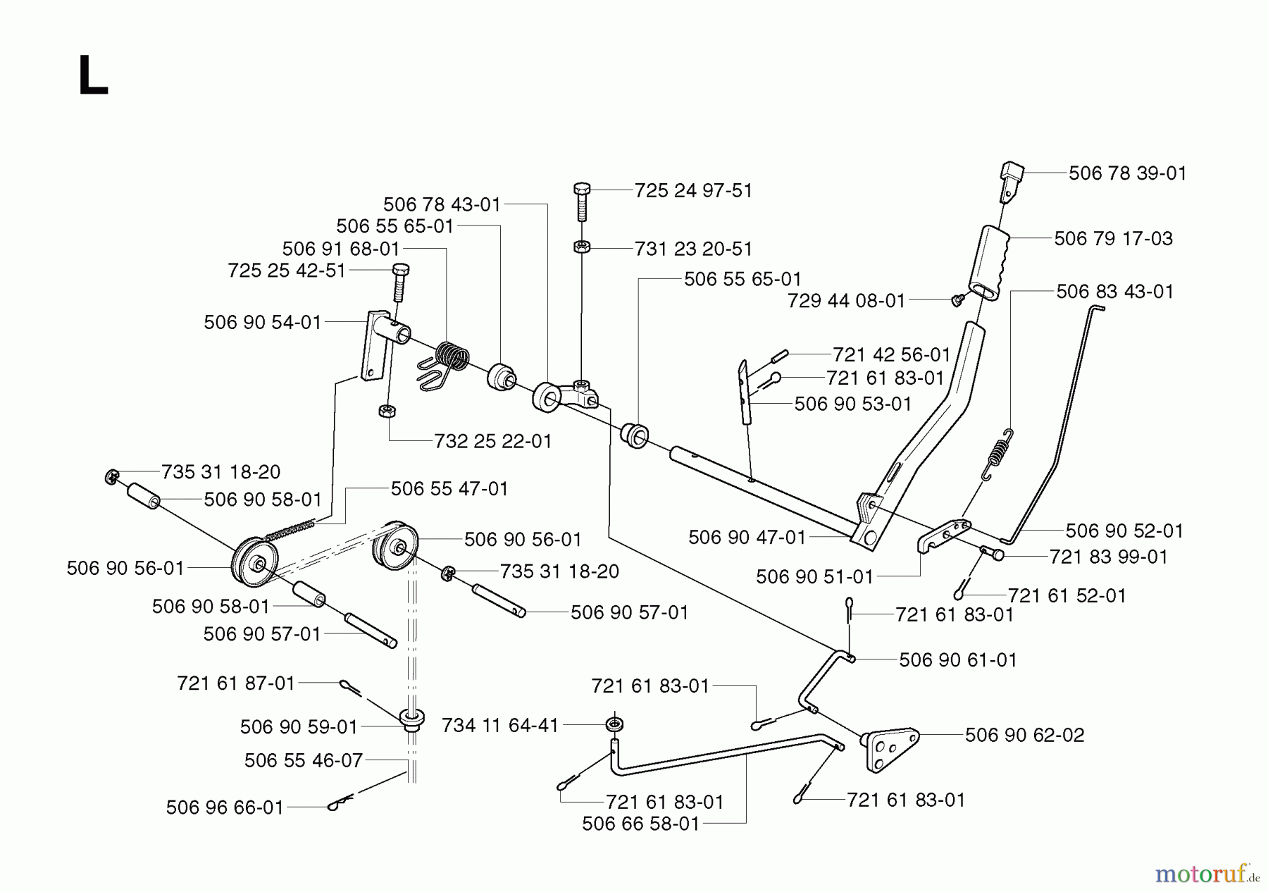 Jonsered Reitermäher FR2115 MA - Jonsered Rear-Engine Riding Mower (2003-01) CONTROLS #1