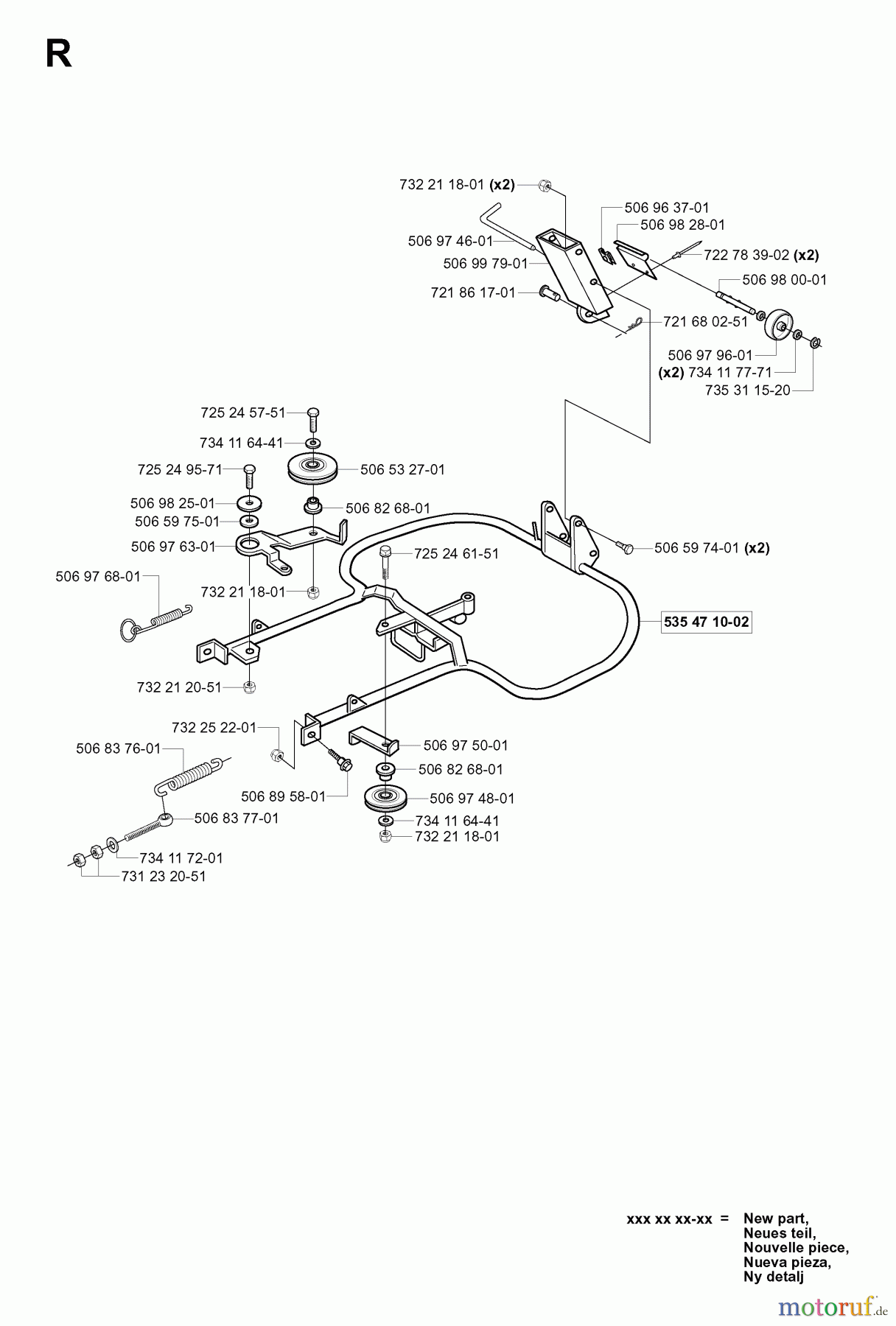  Jonsered Reitermäher FR2116 MA (953535401) - Jonsered Rear-Engine Riding Mower (2004-01) FRAME