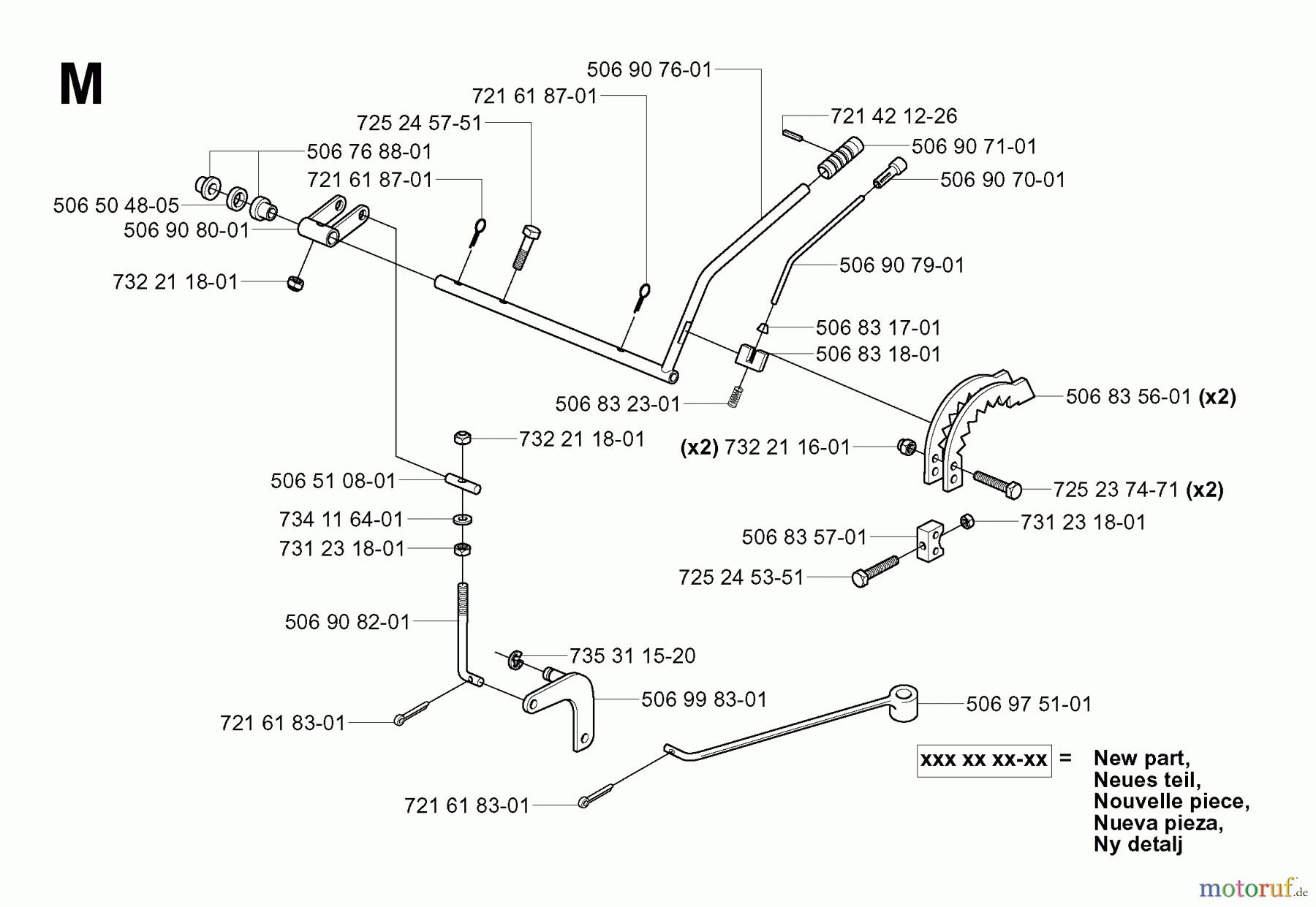  Jonsered Reitermäher FR2116 MA (953535401) - Jonsered Rear-Engine Riding Mower (2006-01) CONTROLS #3