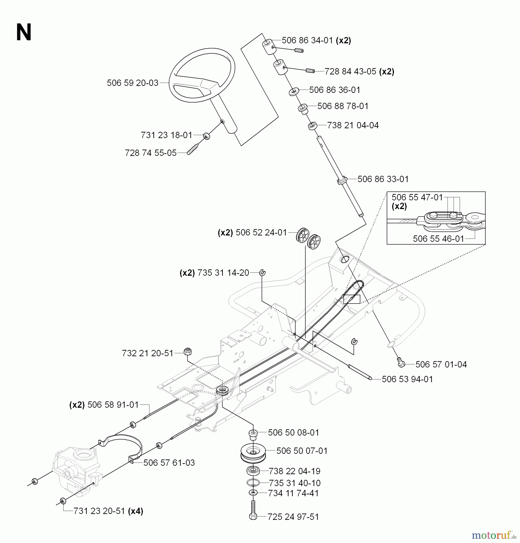 Jonsered Reitermäher FR2116 MA2 (965070101) - Jonsered Rear-Engine Riding Mower (2006-01) SEAT #2